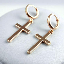 Load image into Gallery viewer, Women Fashion Punk Cross Pendant Cartilage Drop Dangle Earrings Jewelry